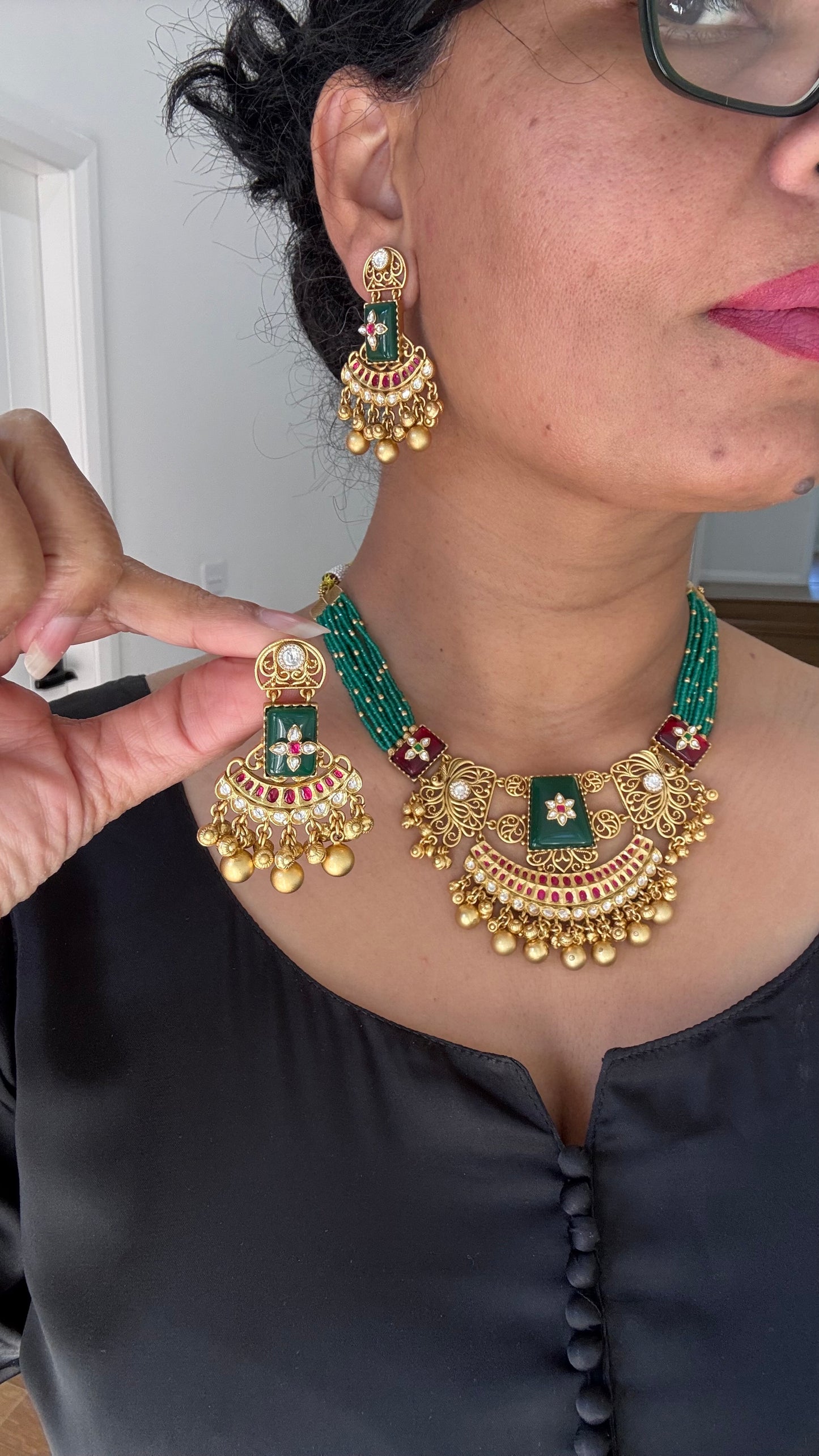 Heritage Jewellery Antique look necklace sandookh collection