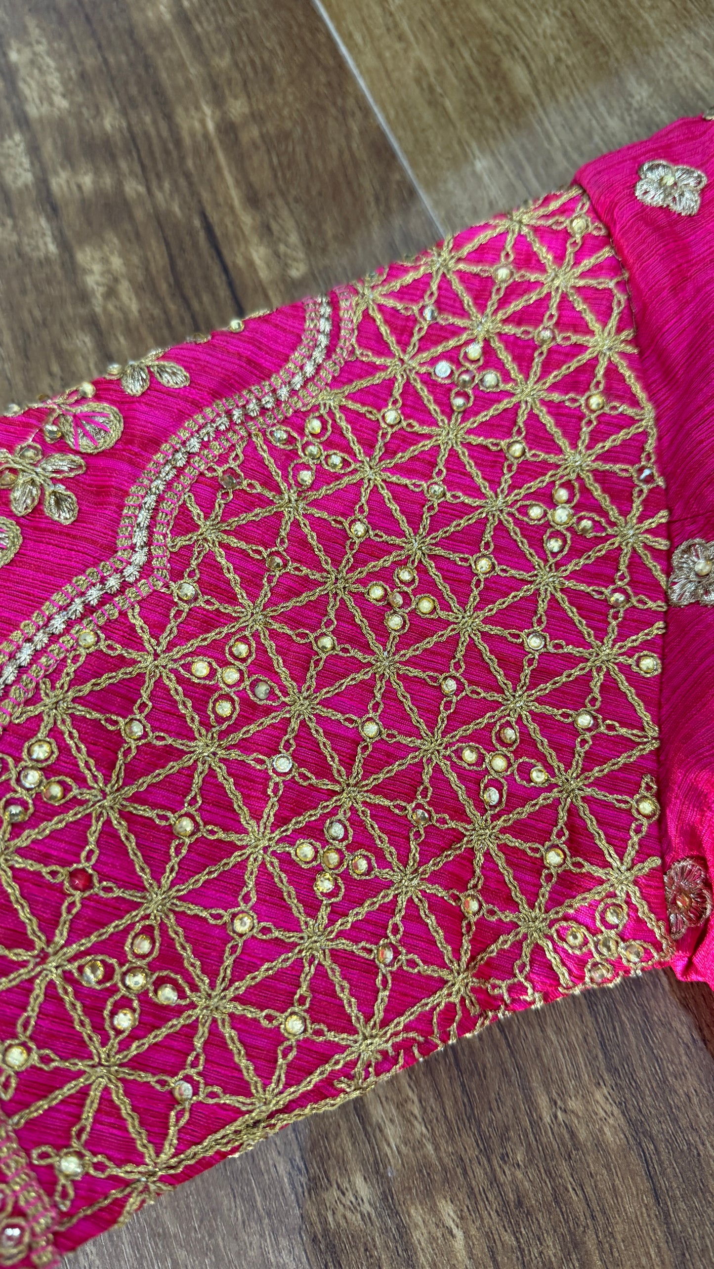 Bridal Blouse for Saree/Sari raani pink