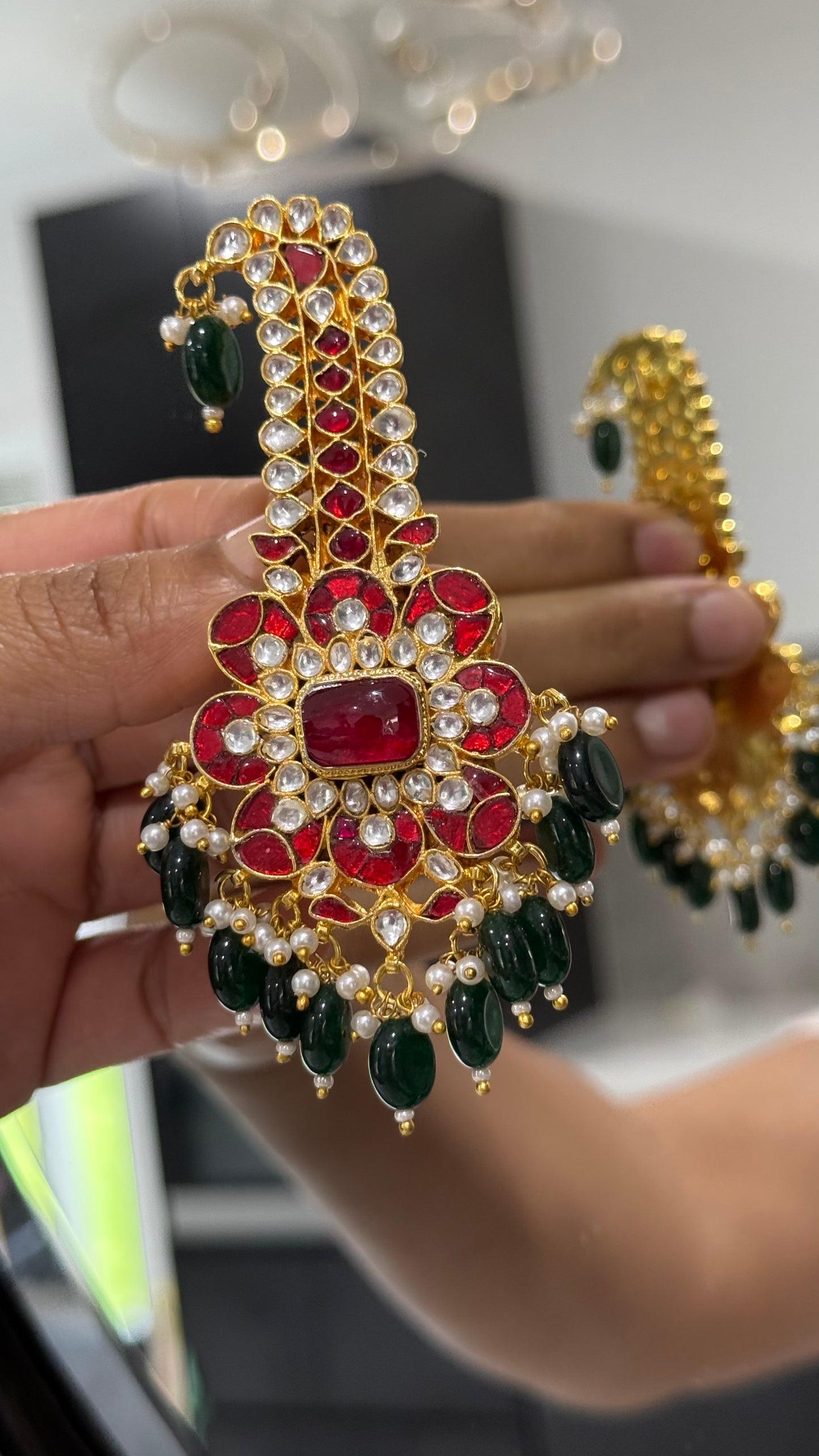 Handcrafted Wedding Kalgi Pachi – Groom/Men Turban Accessory | Gold-Plated | Mehar Punjab Designs