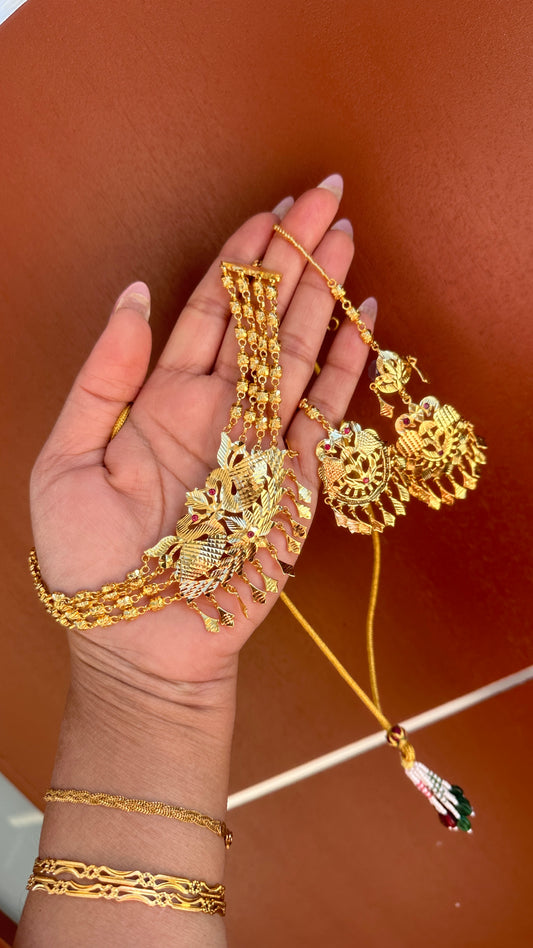 morni choker gold plated sandookh collection