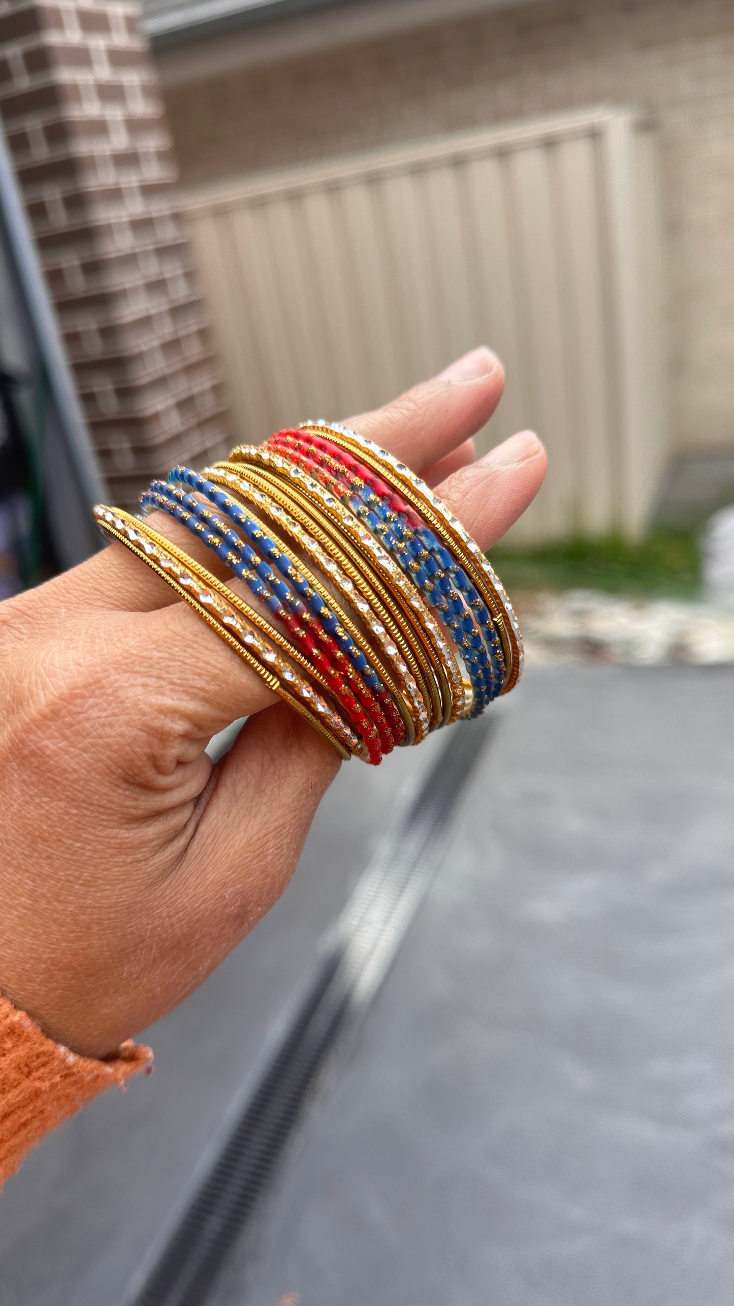 multi metal bangles