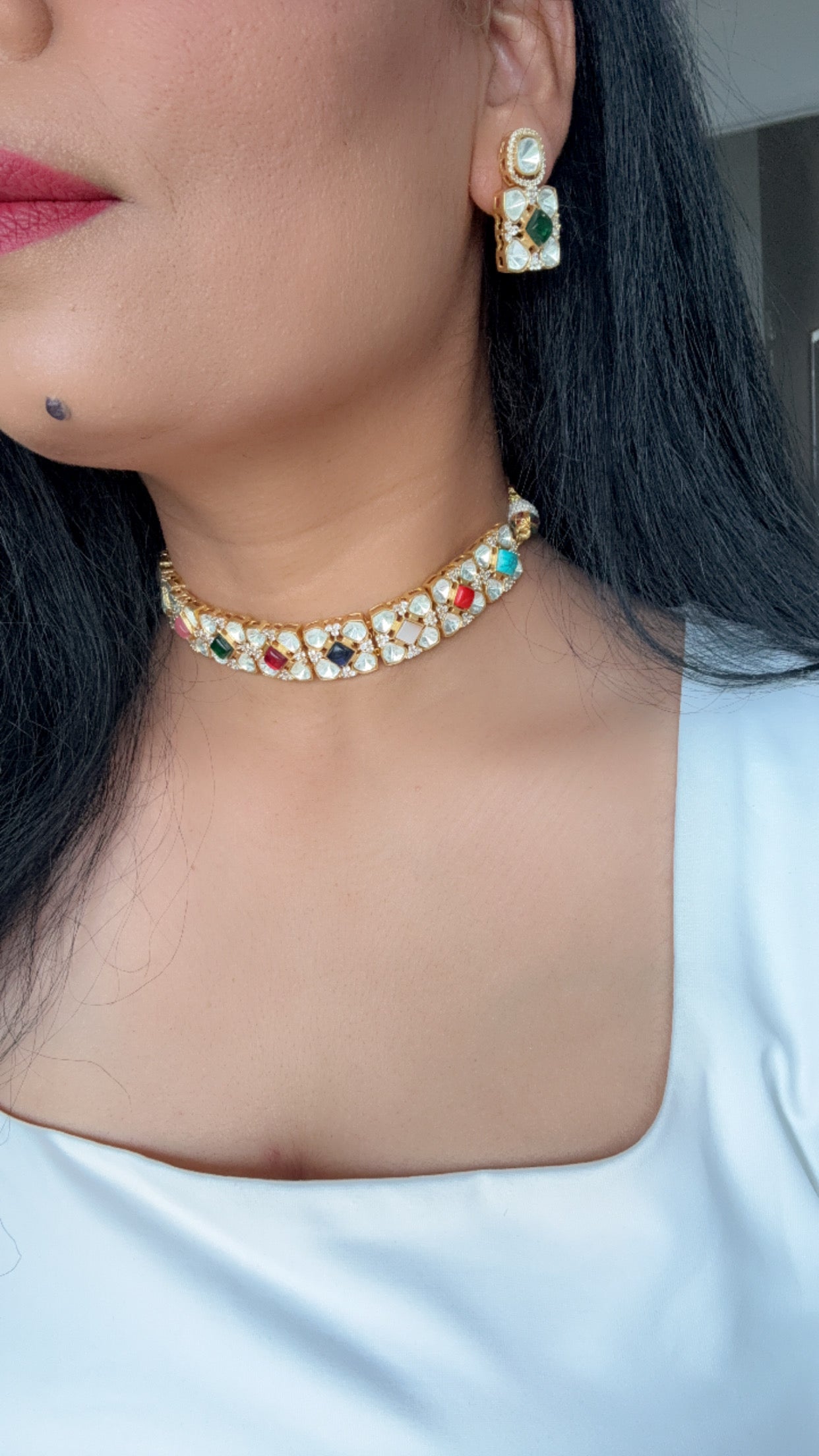 uncut kundan choker