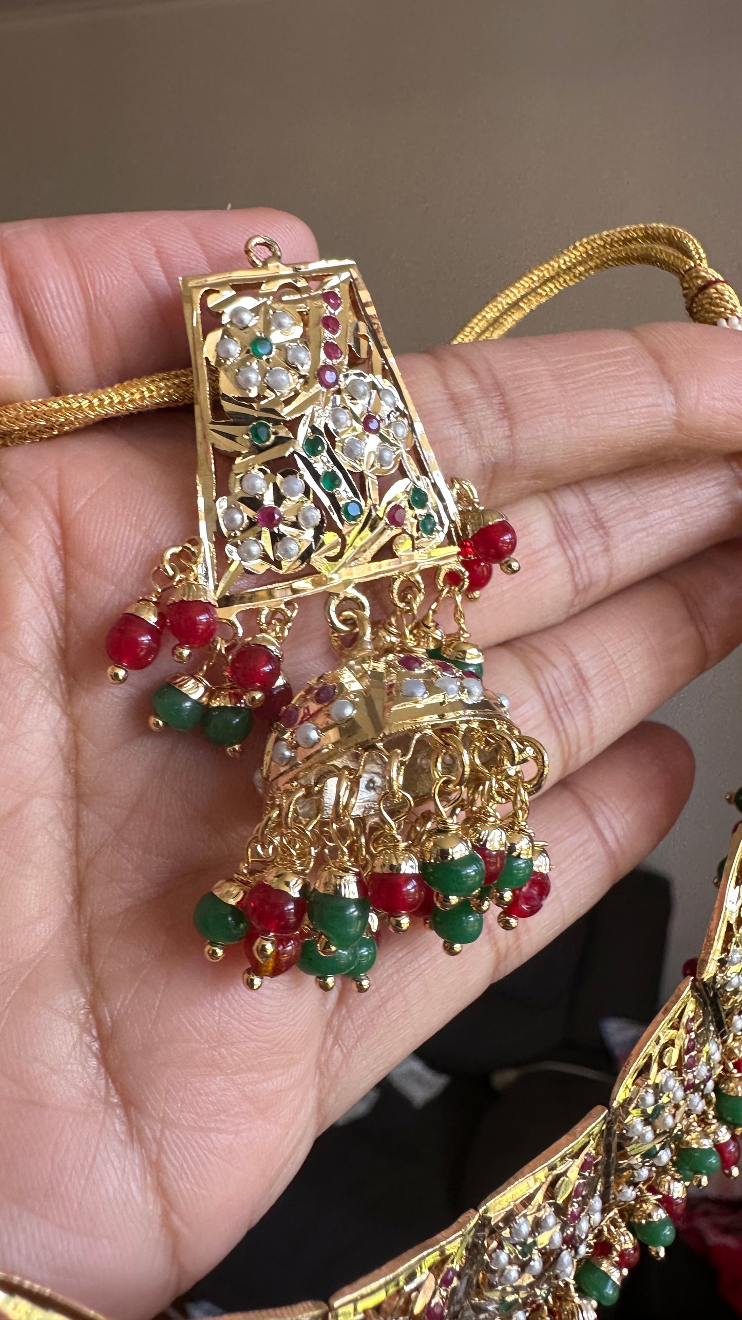 Real jadau necklace perfect for bride