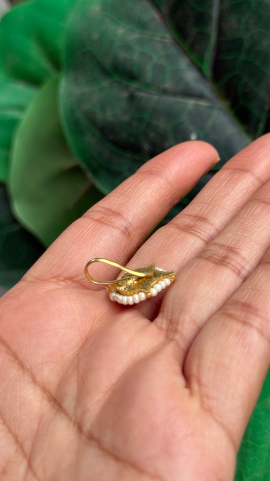 Pachi Kundan Nath (Non-Piercing Nose Ring) – Traditional Bridal Nath