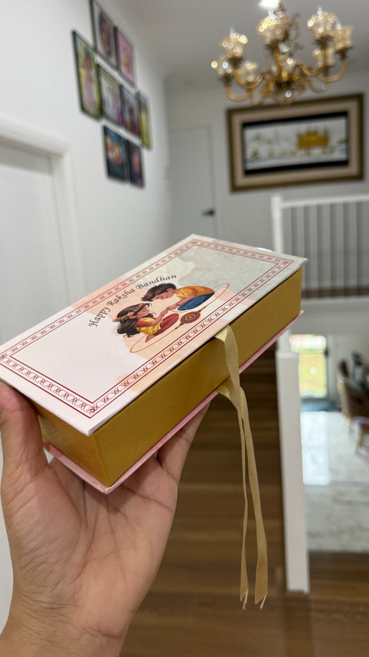 Rakhi gift hamper empty