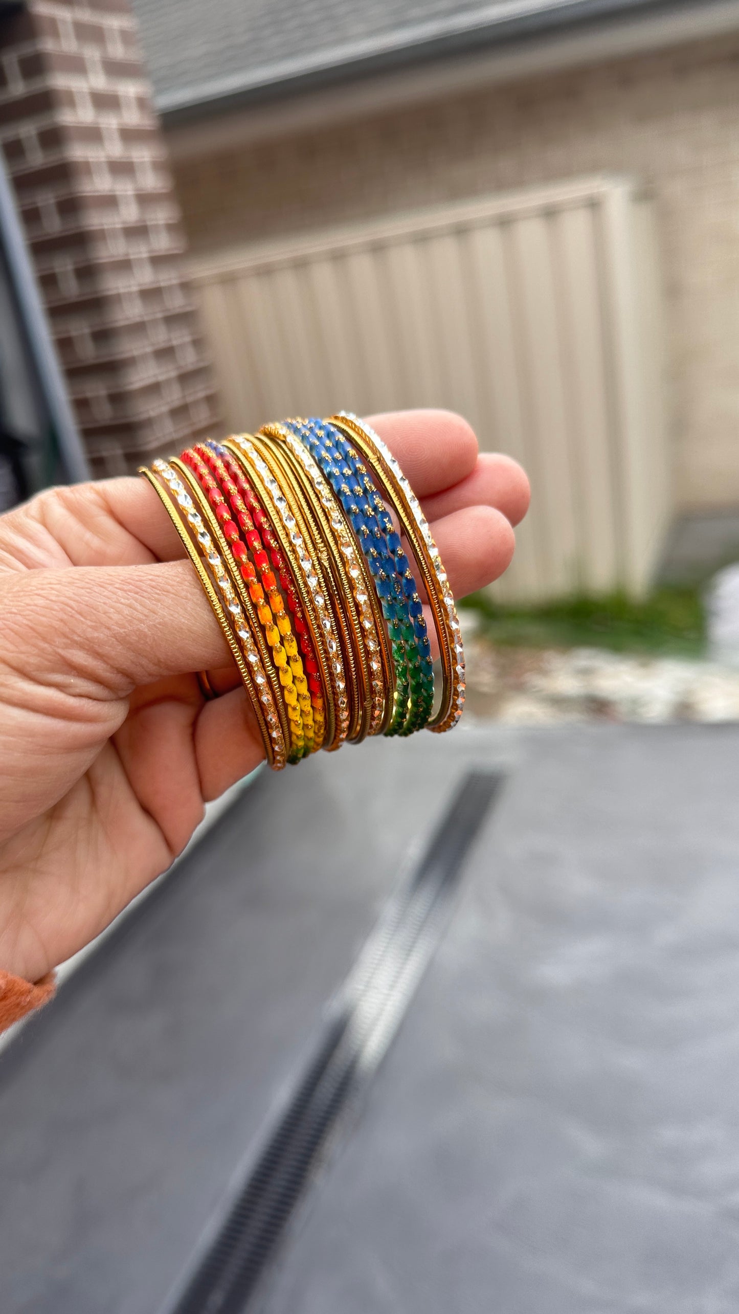 multi metal bangles