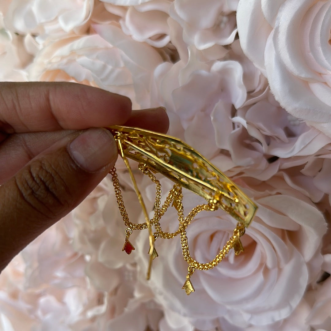 Gold plated hair pin sui sandookh