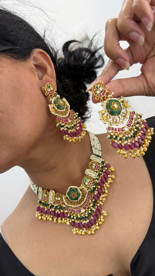 Heritage Jewellery Antique look necklace sandookh collection