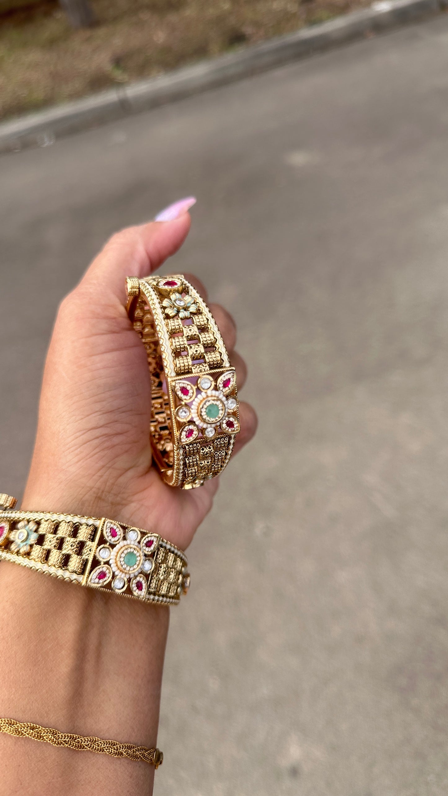 antique Gold look kangan sandookh collection