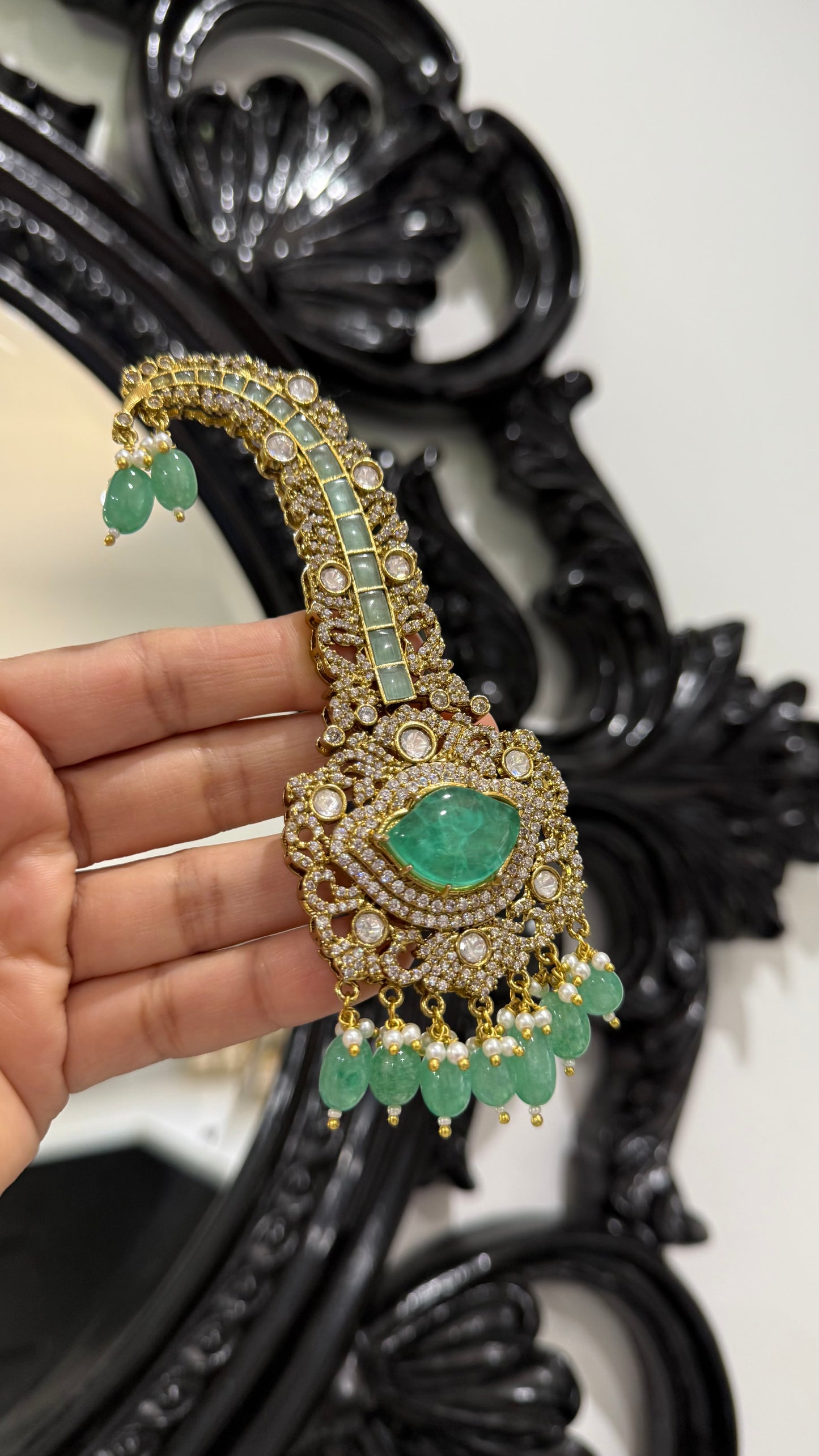 Handcrafted Wedding Kalgi – Groom Turban Accessory | Gold-Plated | Mehar Punjab Designs