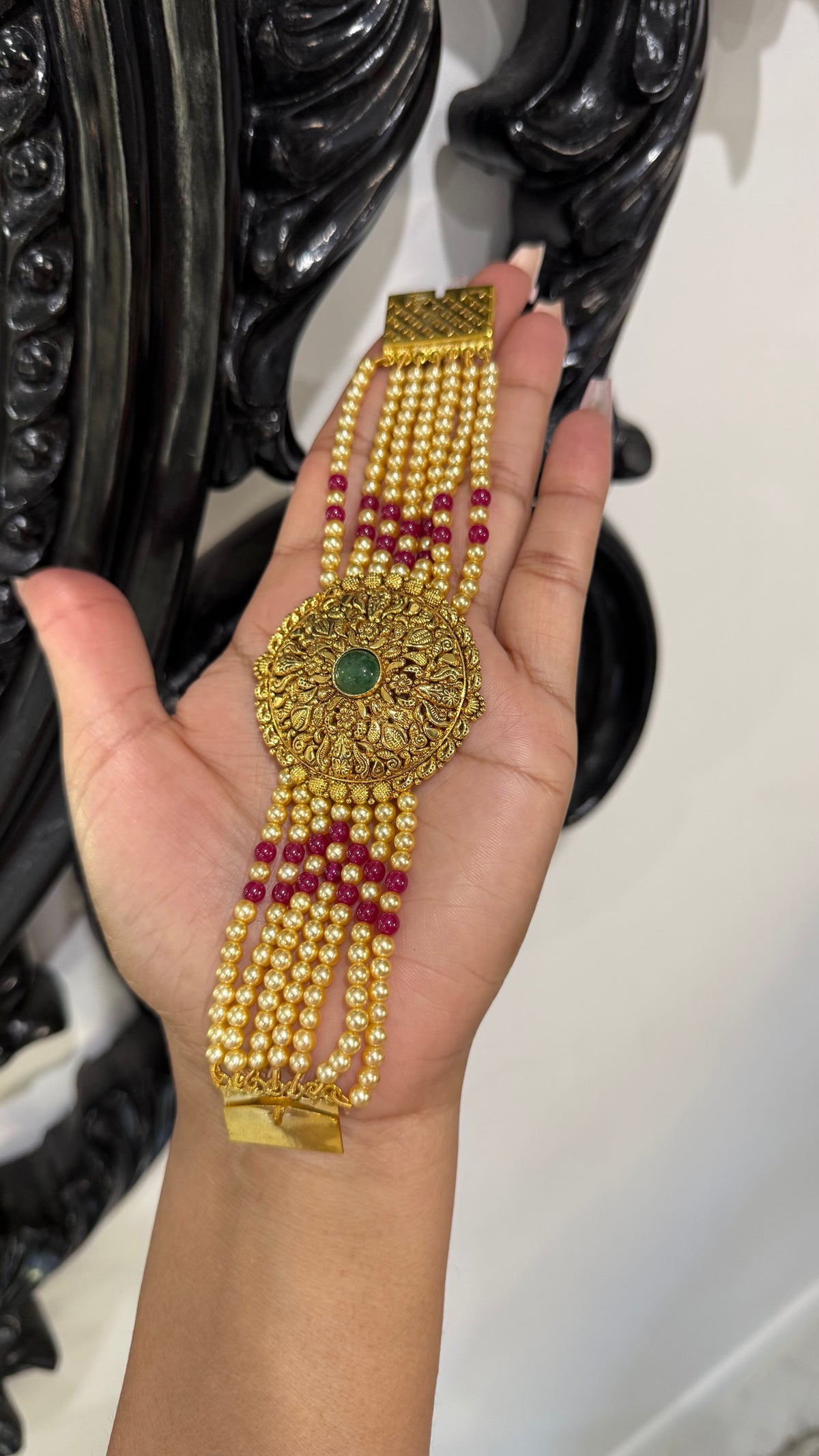 Gold Plated Bahi Bracelet for Women | Traditional Indian Jewellery Australia