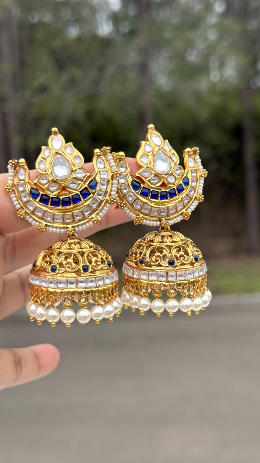 Antique look jhumi earrings Sandookh collection