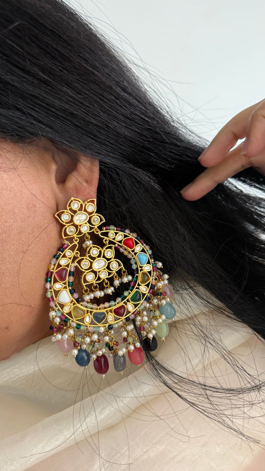 Premium kundan earrings