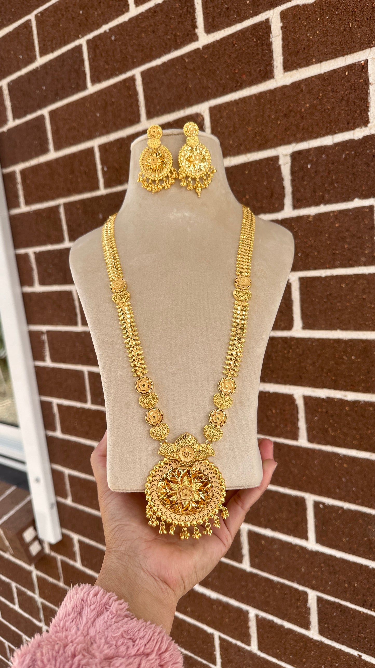 Gold plated raani haar Sandookh collection