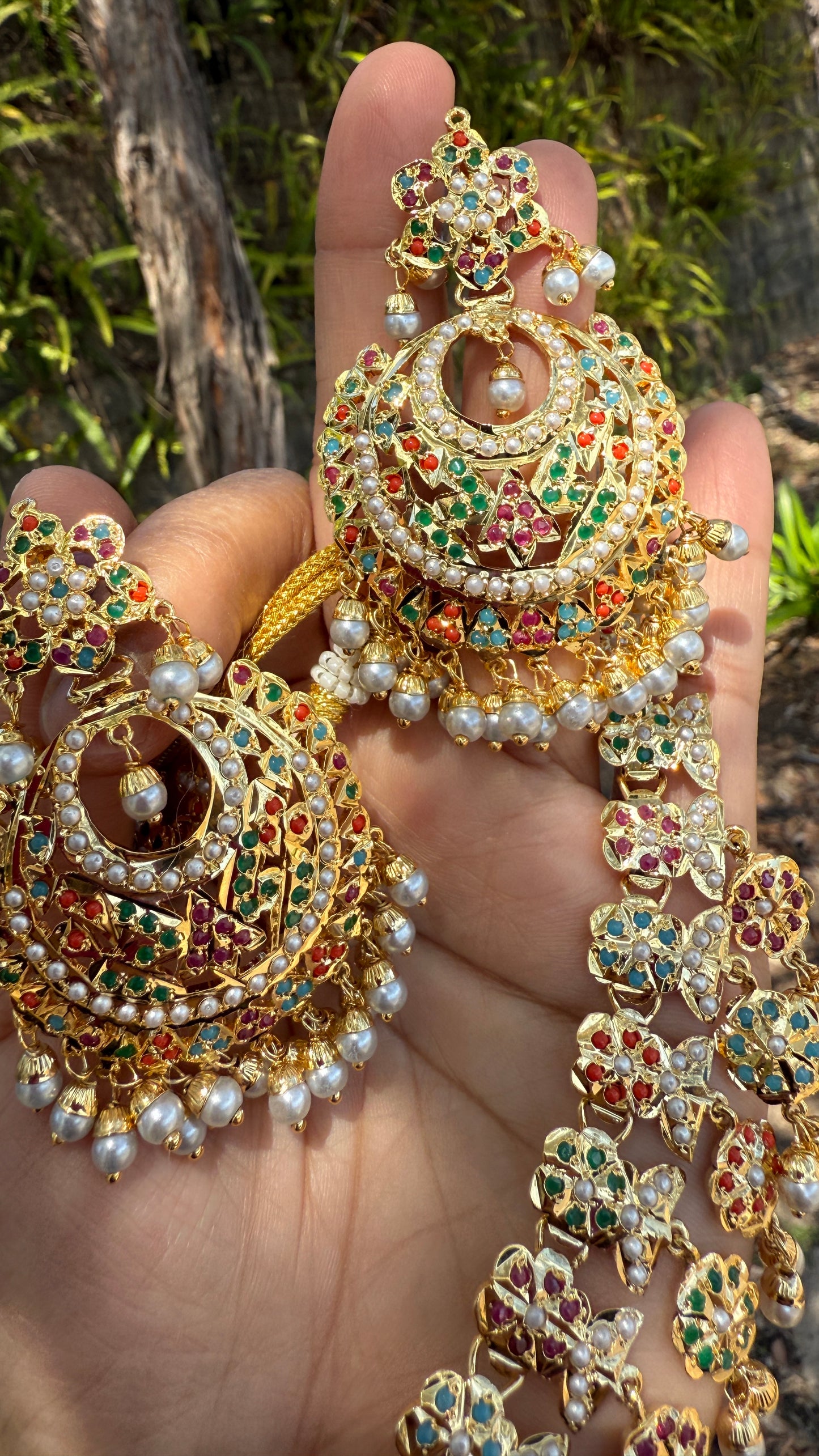 Real jadau Necklace set