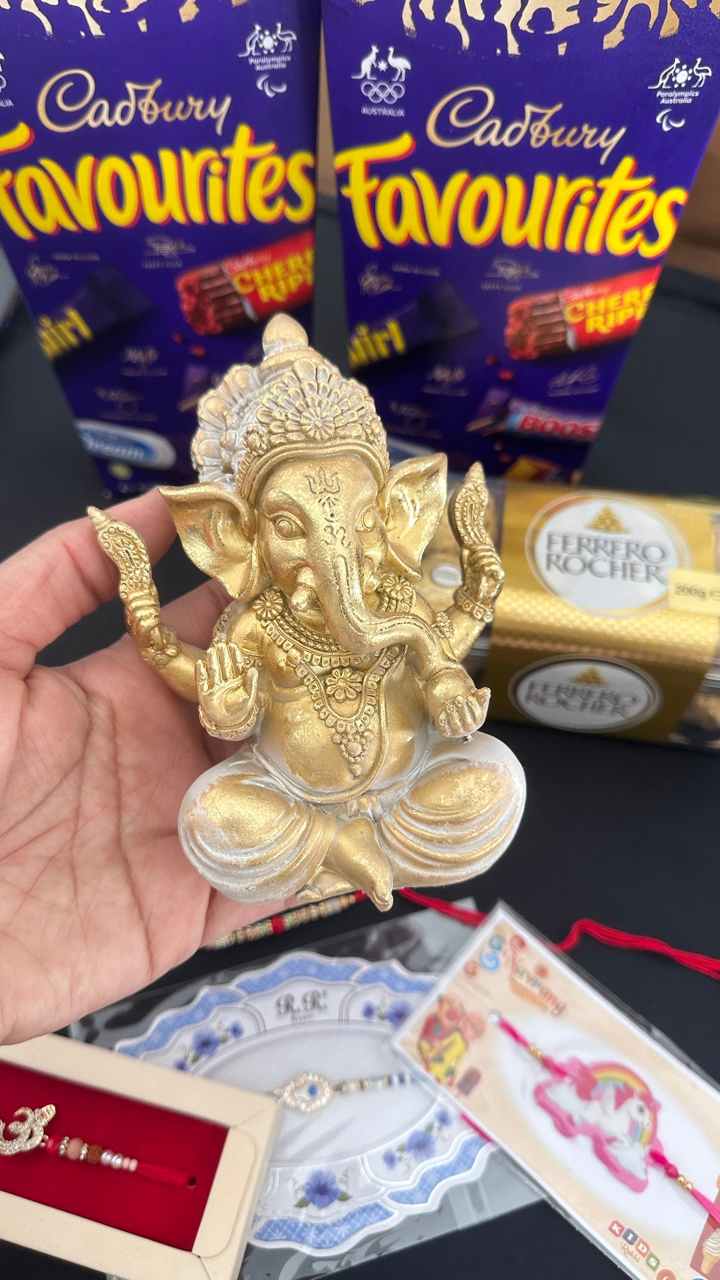 Ganesha statue for rakhi gift