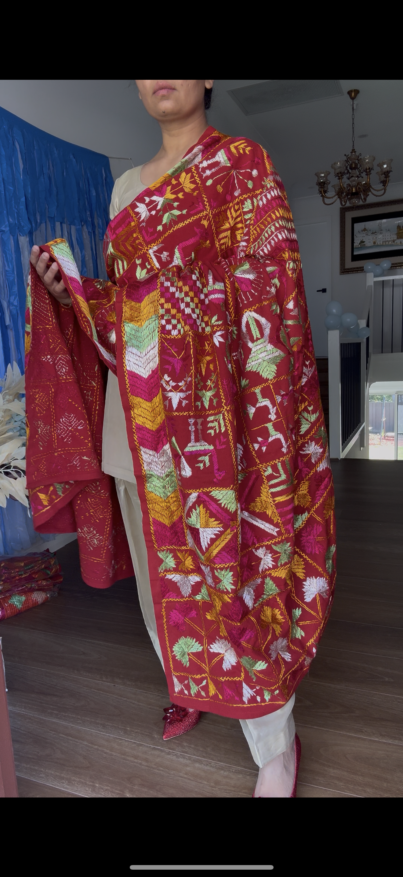 Bawan Baag” ਬਾਵਨ ਬਾਗ The hand made ultimate phulkari on khaddar