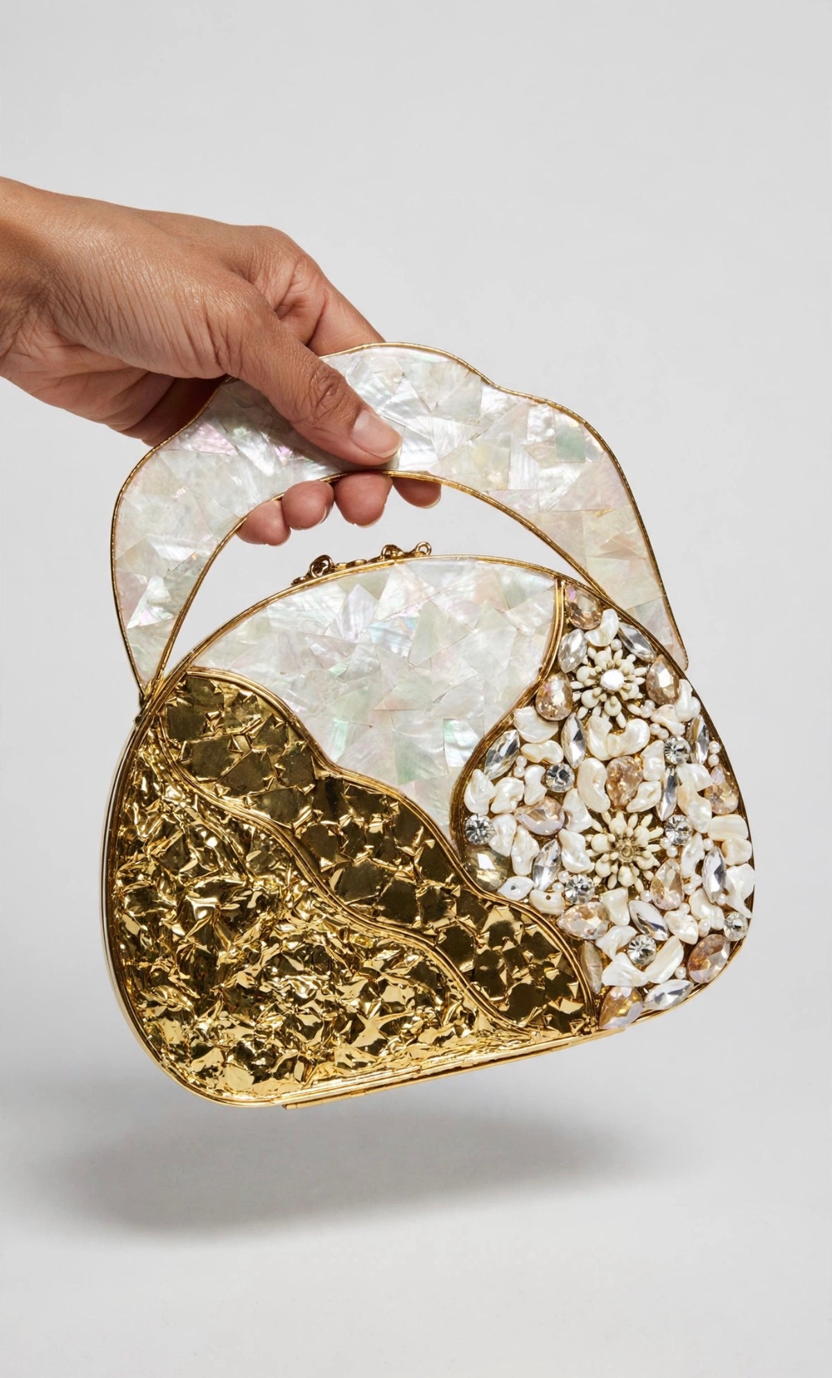 Designer bag celebrity style clutch
