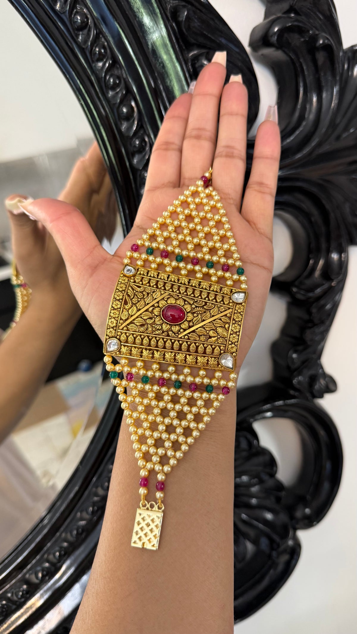 Gold Plated Bahi Bracelet for Women | Traditional Indian Jewellery Australia