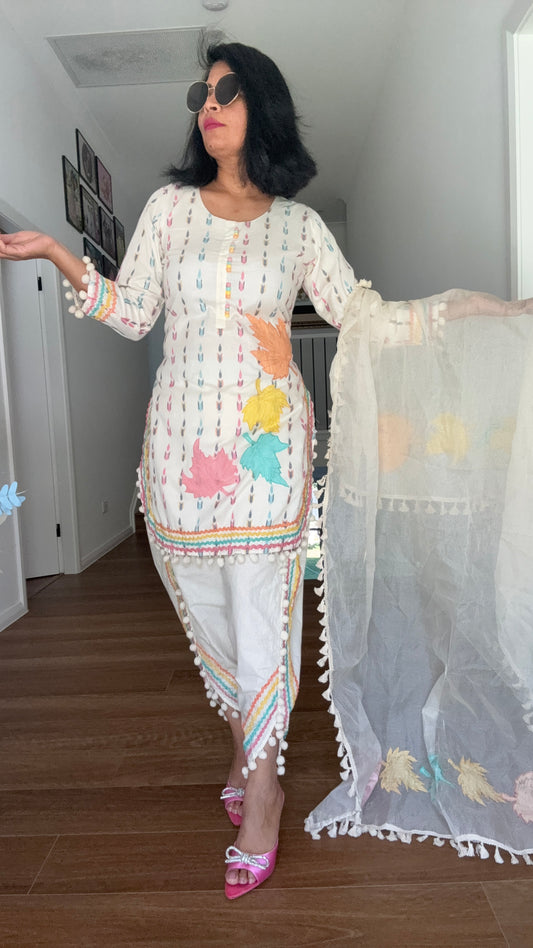 Salwar suit Dhoti style pure cotton