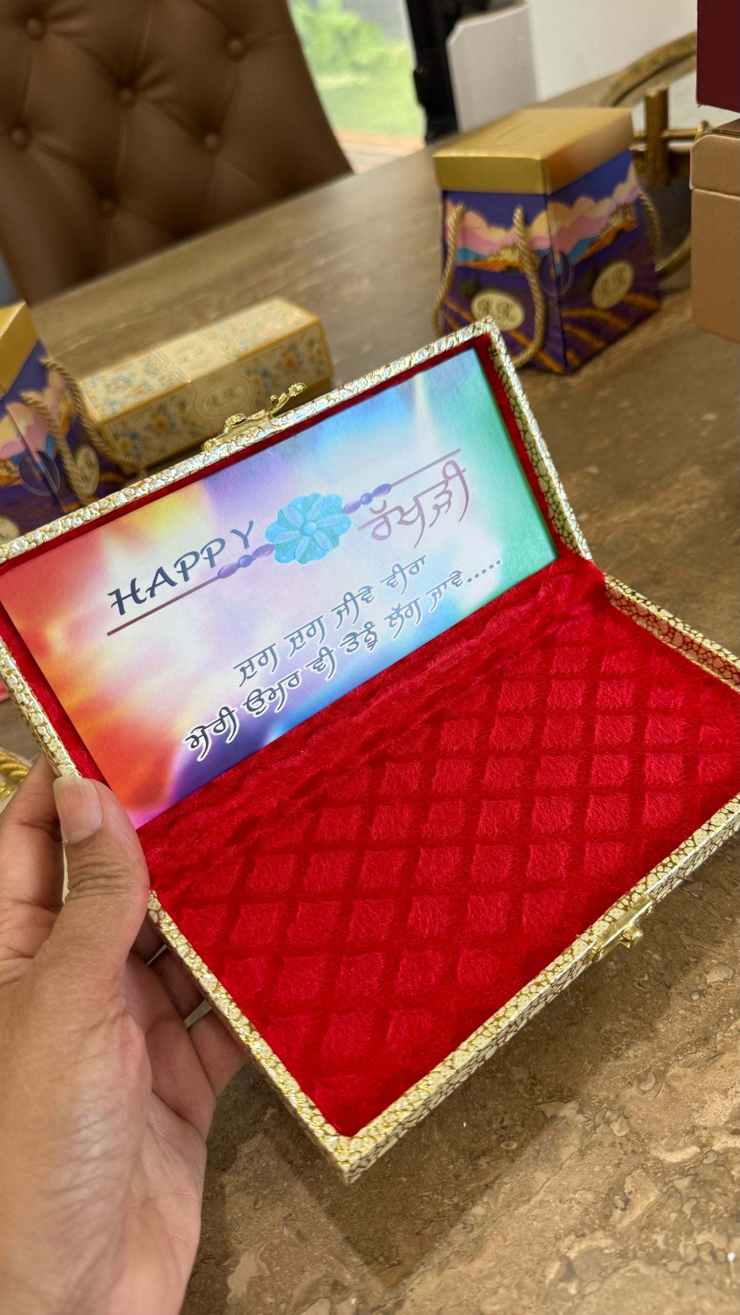 rakhi gift hamper empty box