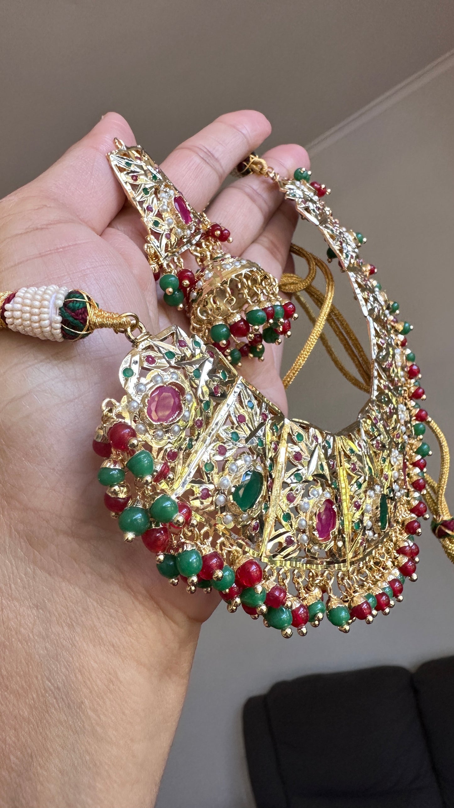 Real jadau necklace perfect for bride