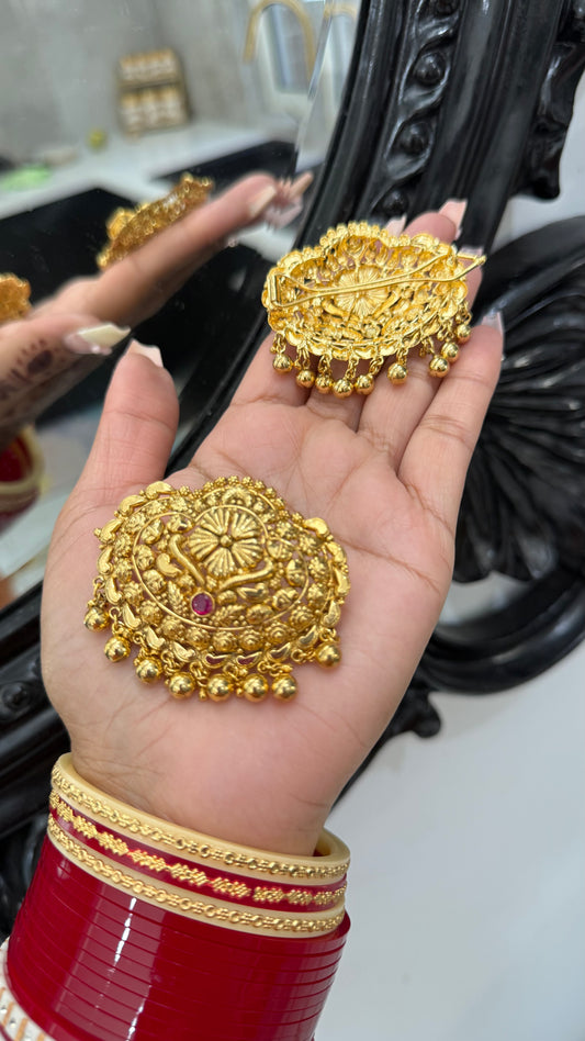Gold plated hair pin Sui Traditional Punjabi Jewellery Australia