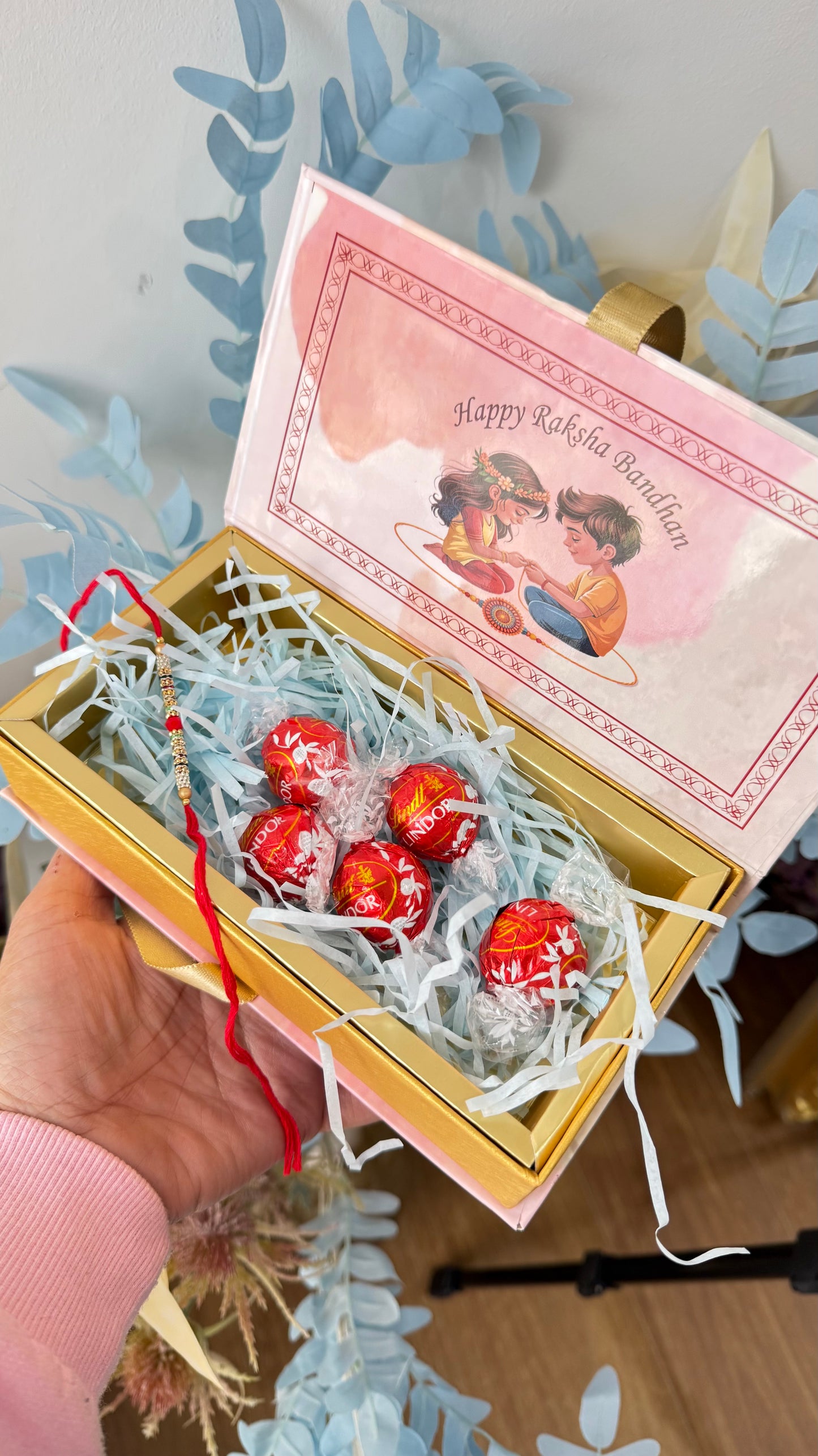 Rakhi gift hamper empty