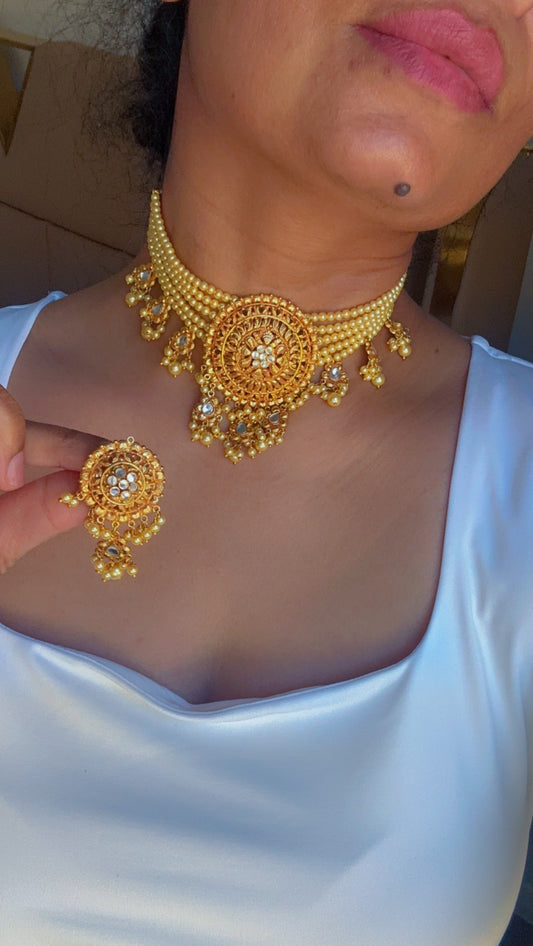 Gold plated necklace  Sandookh collection