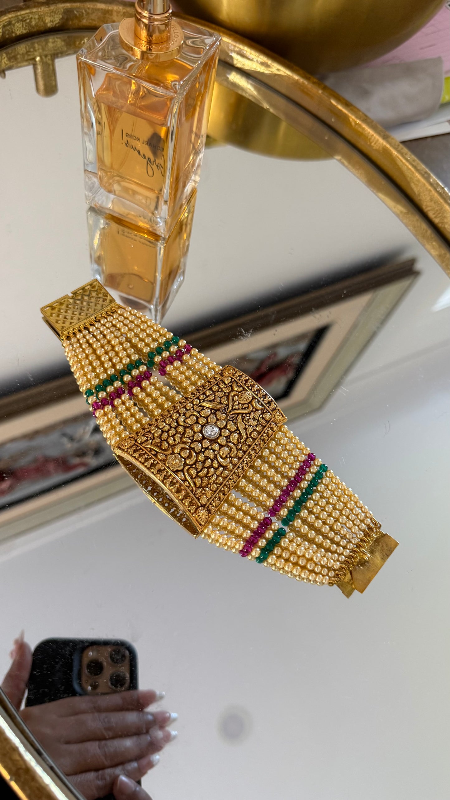 Gold-plated bahi bracelet Sandookh Collection