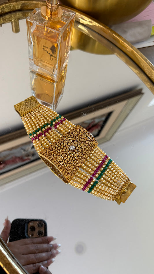 Gold-plated bahi bracelet Sandookh Collection