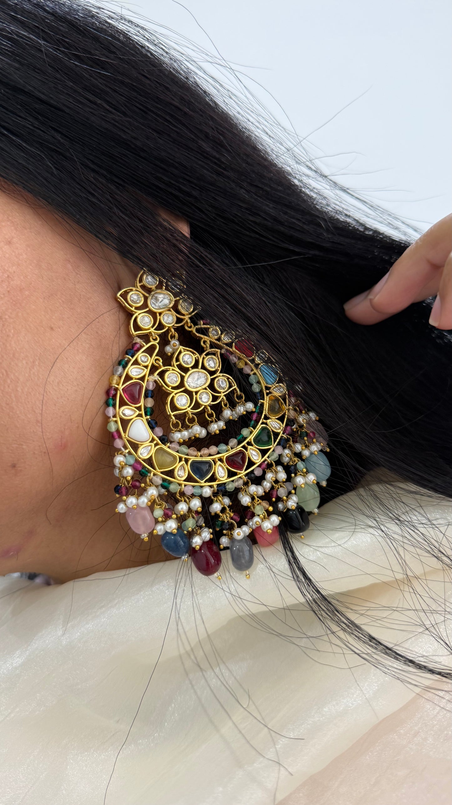 Premium kundan earrings