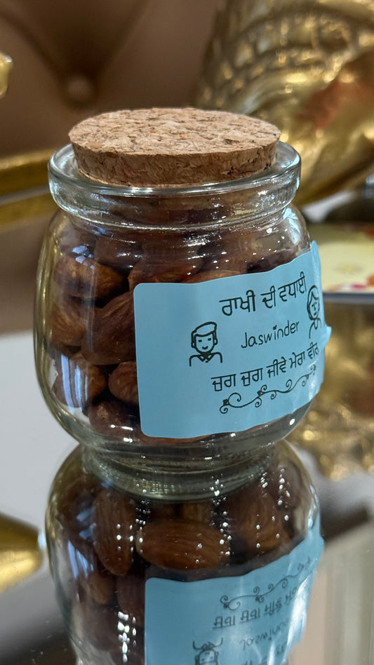 Personalised Almond Jar for Rakhi