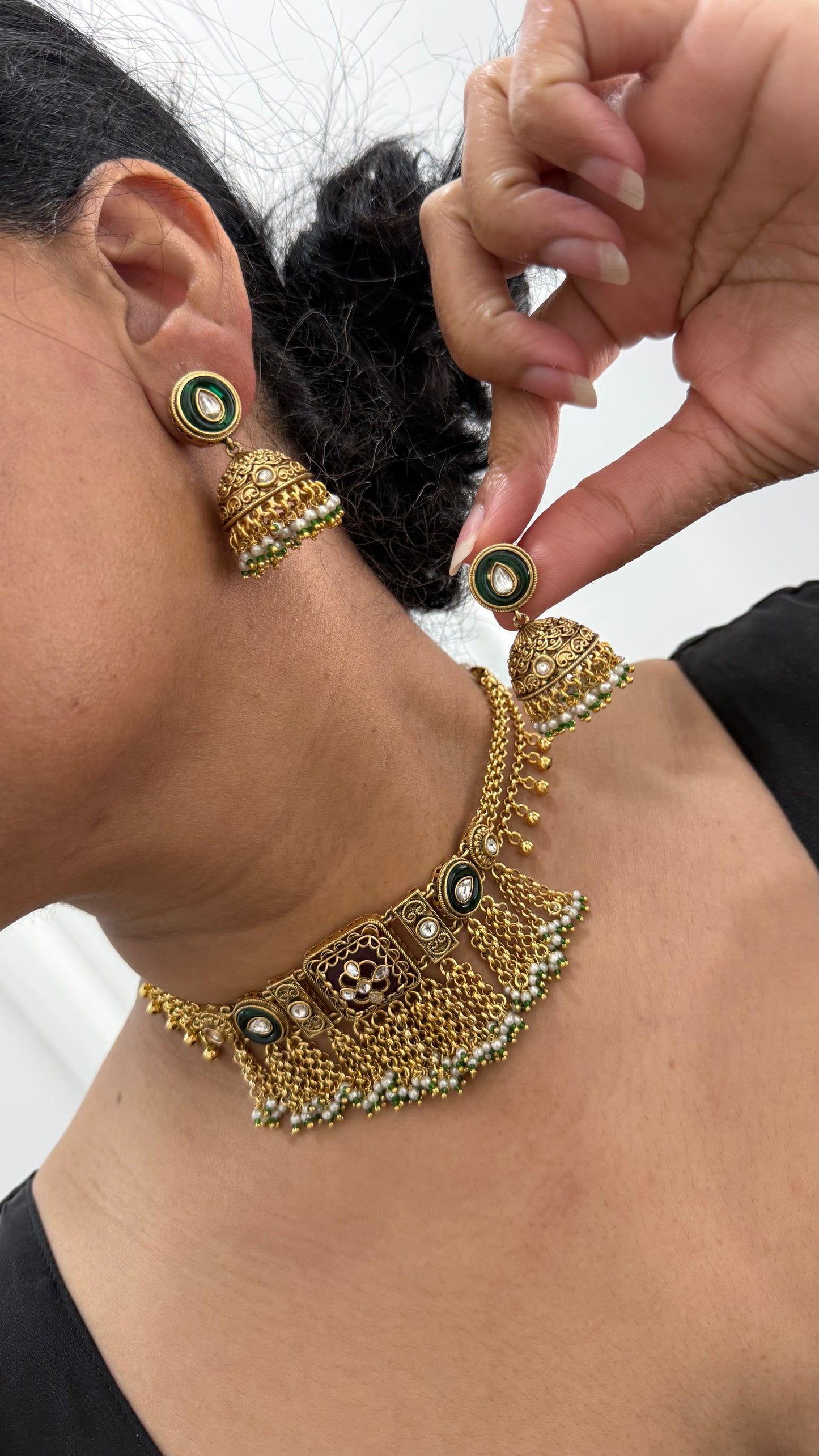 Heritage Jewellery Antique look necklace sandookh collection