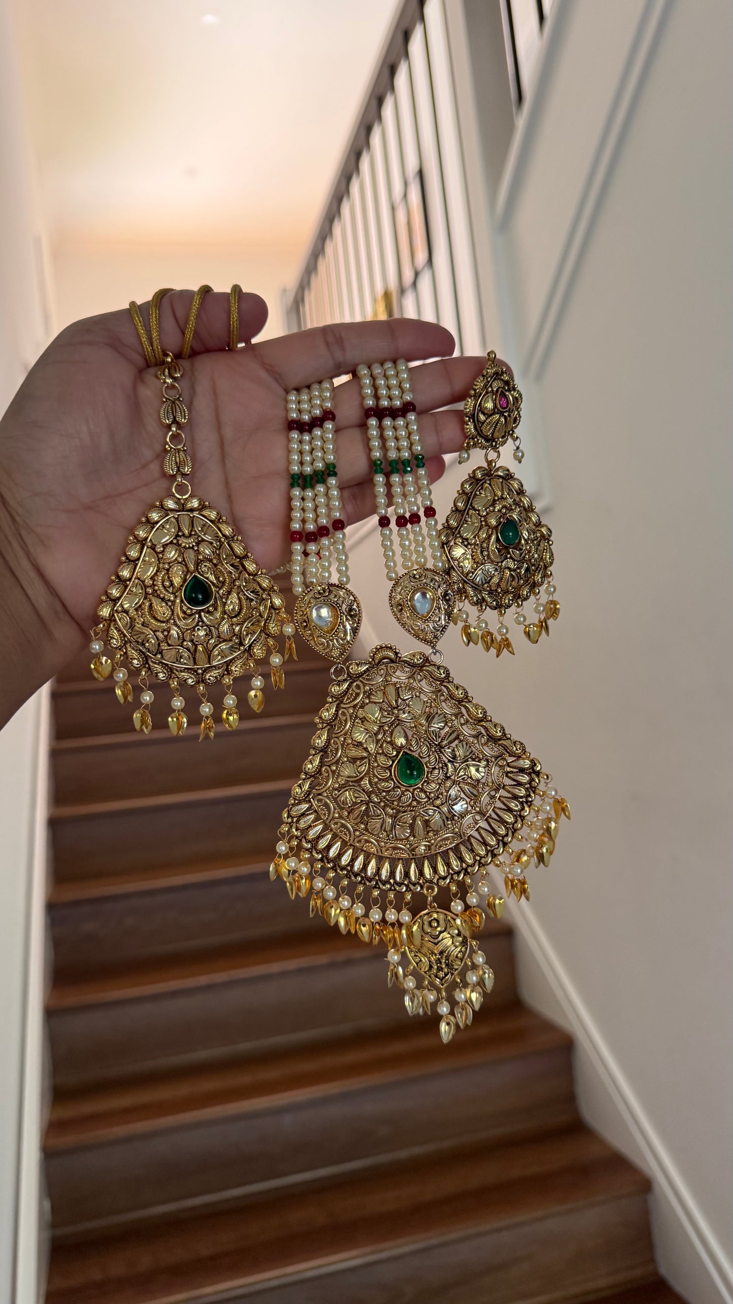 Gold plated raani haar Sandookh collection