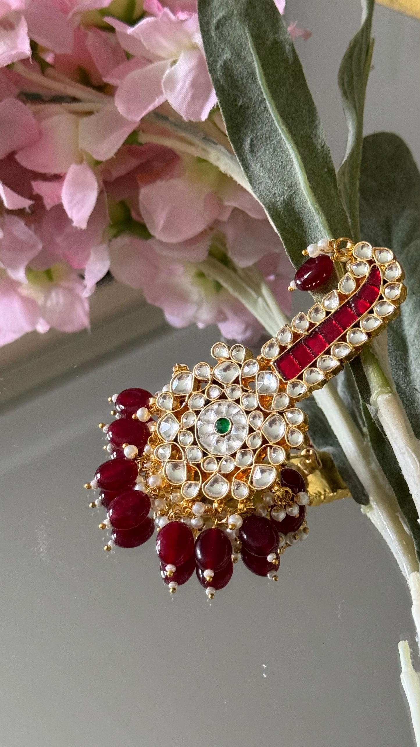 Handcrafted Wedding Kalgi Pachi – Groom/Men Turban Accessory | Gold-Plated | Mehar Punjab Designs