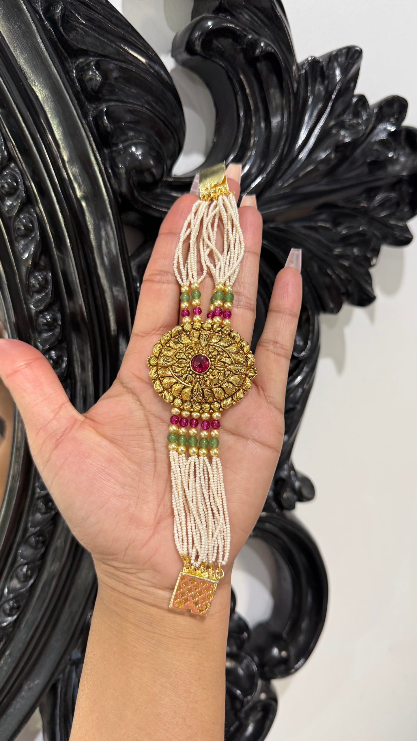 Gold Plated Bahi Bracelet for Women | Traditional Indian Jewellery Australia