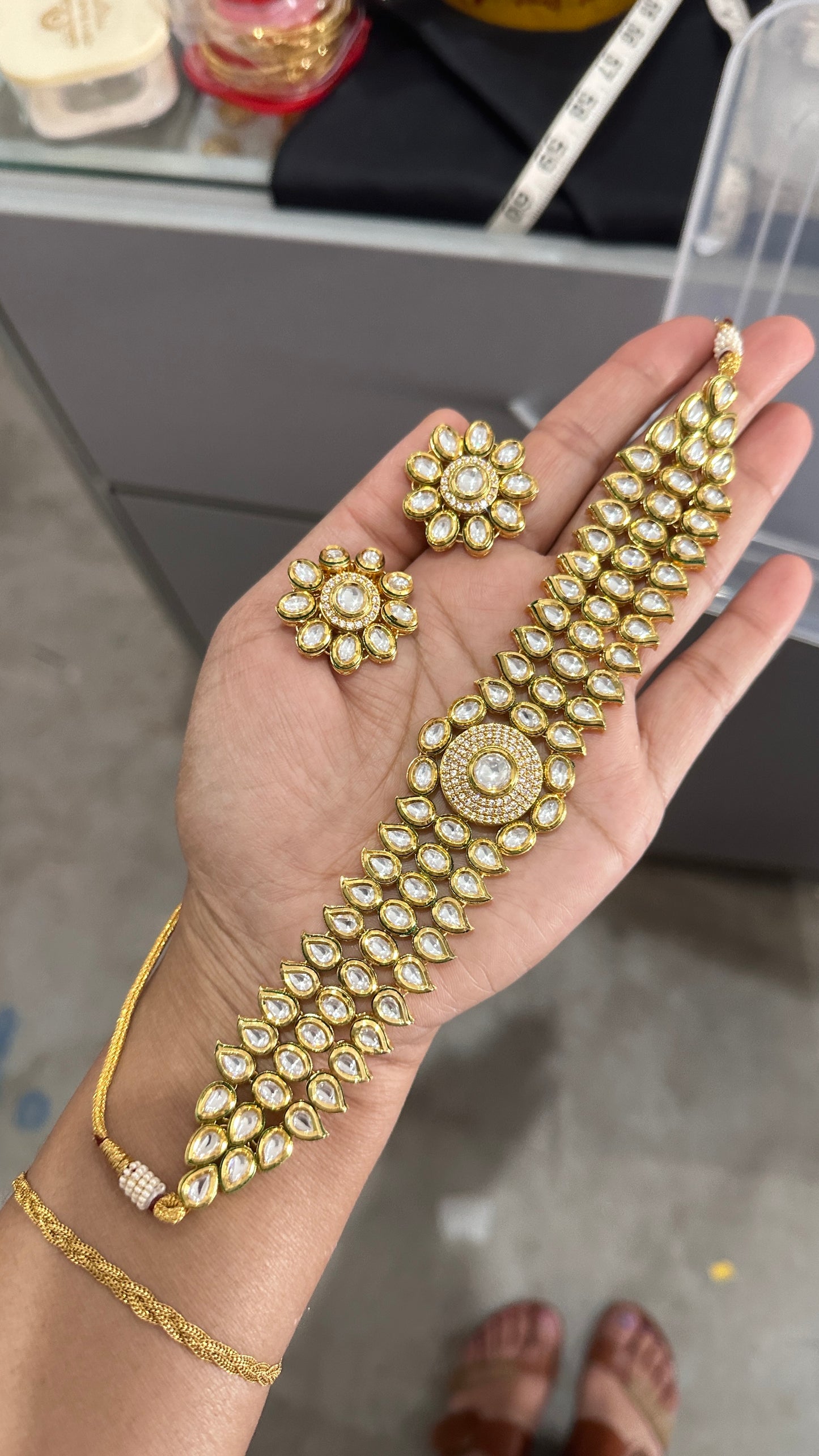 meena kundan choker premium quality