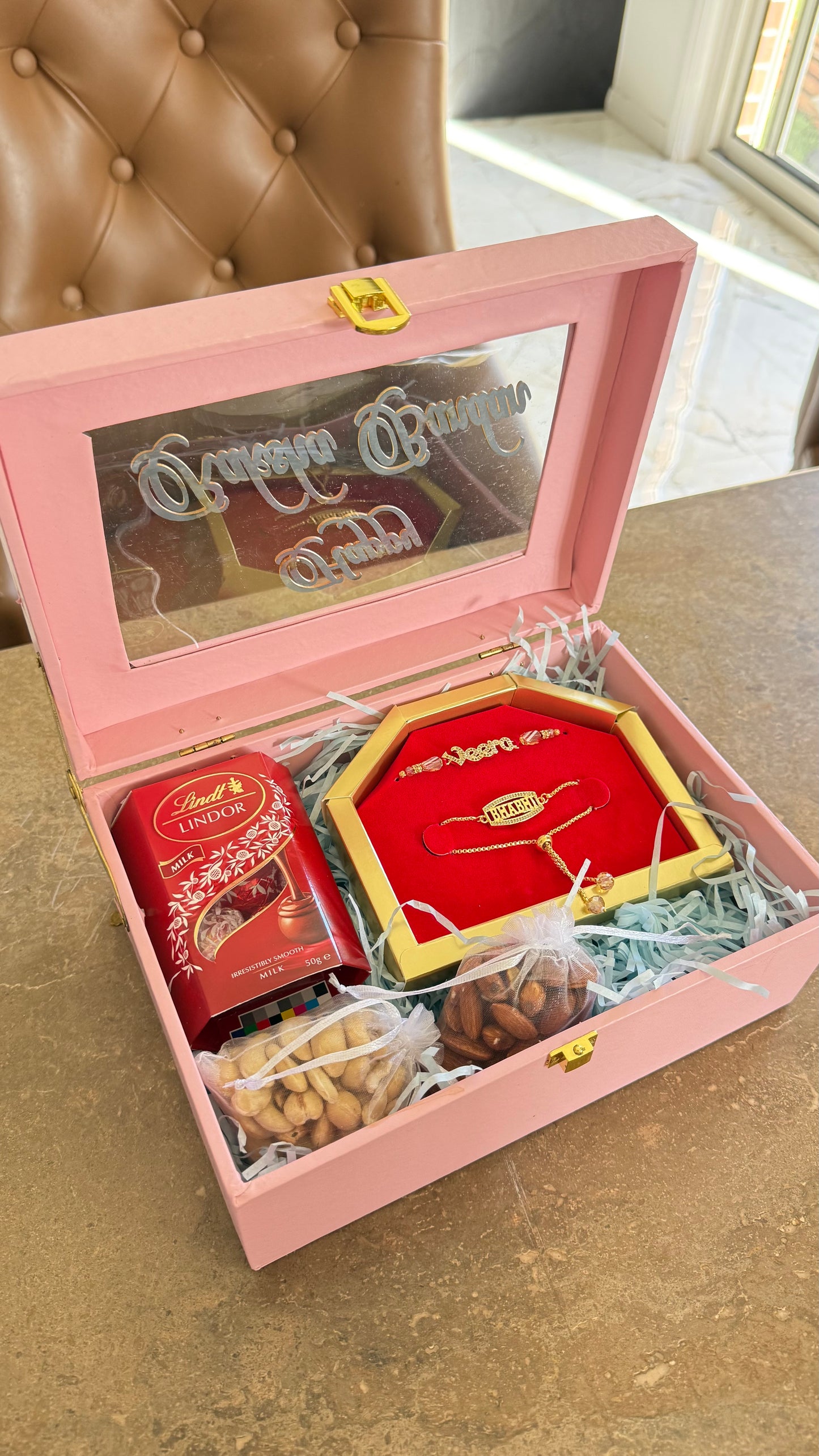 Premium  Rakhi gift hamper for Brother and Bhabi combo