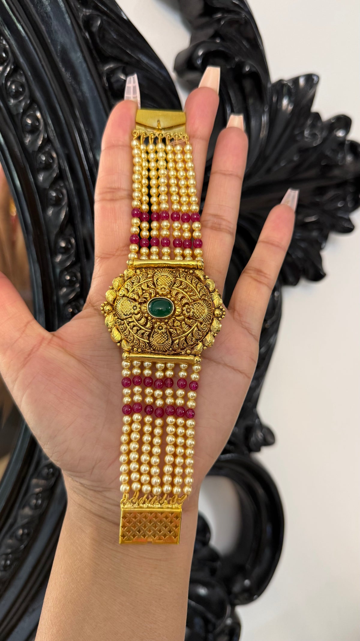 Gold Plated Bahi Bracelet for Women | Traditional Indian Jewellery Australia
