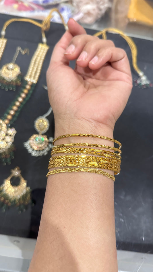 Gold look bangle sandookh collection