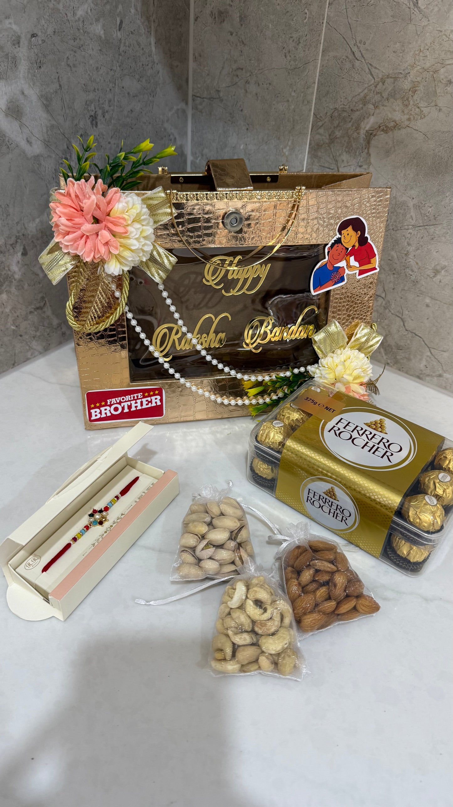 Premium Rakhi Gift Hamper Bhai brother