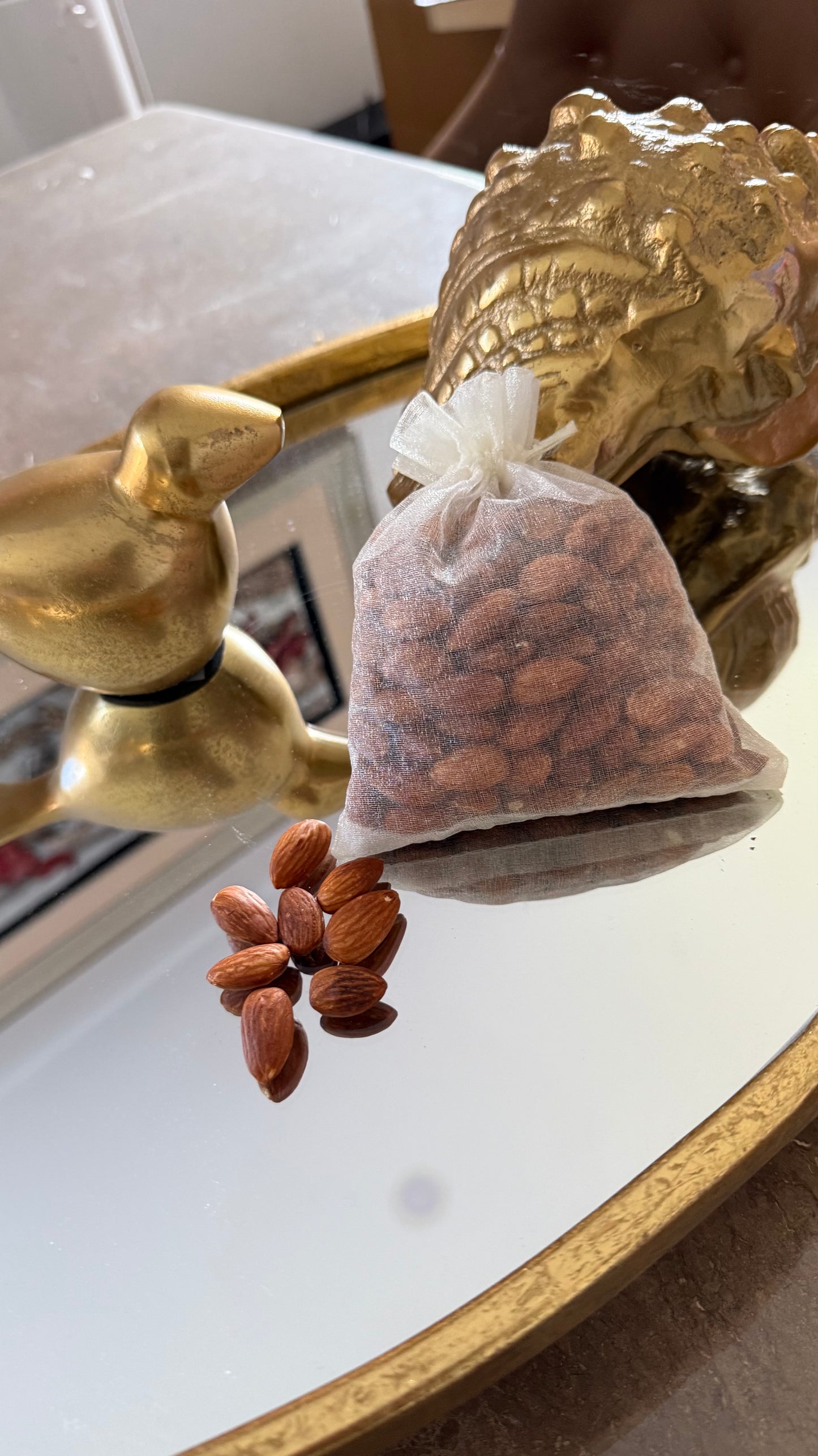 Dry roasted almonds for rakhi