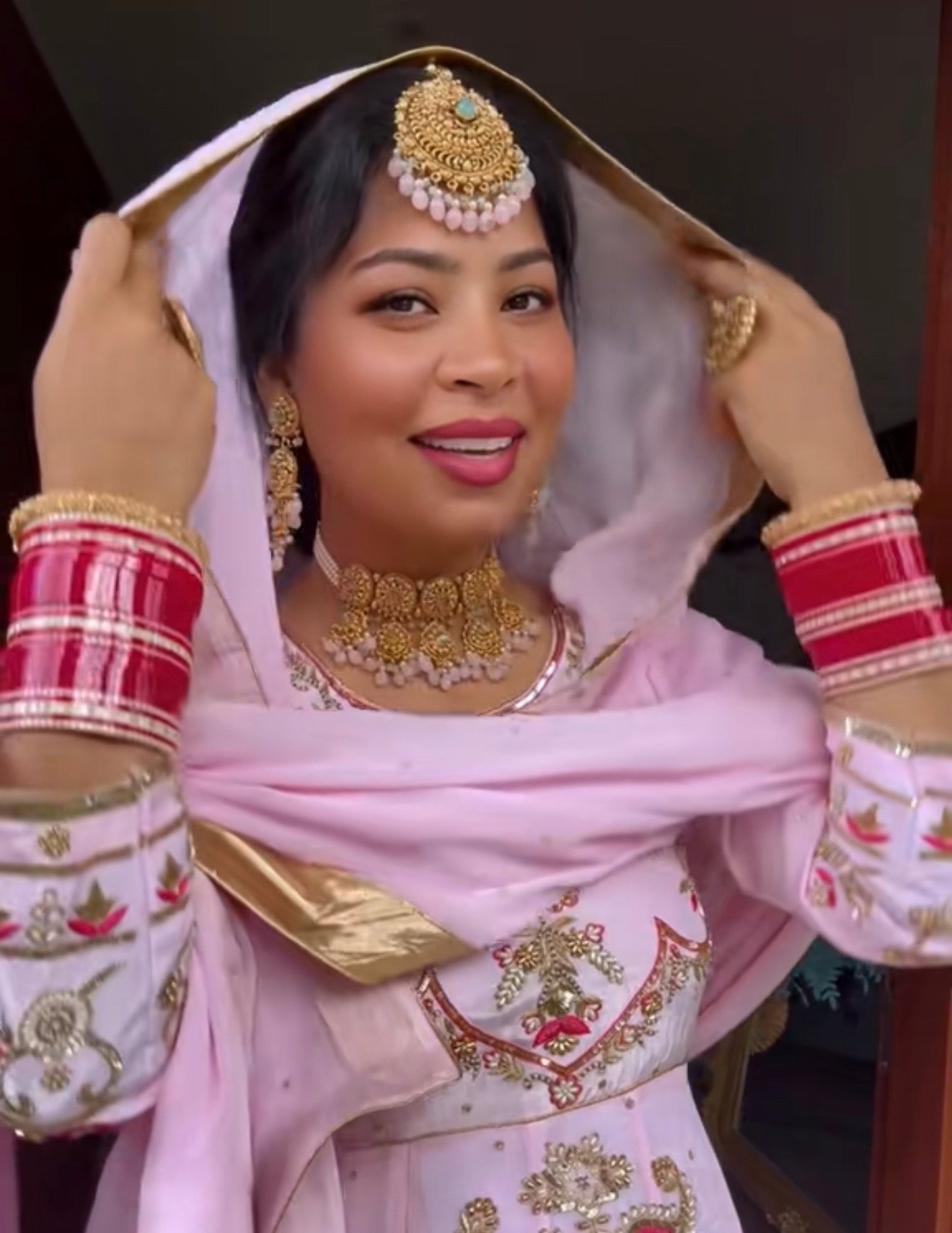 Premium Bridal Choora raani pink chuda