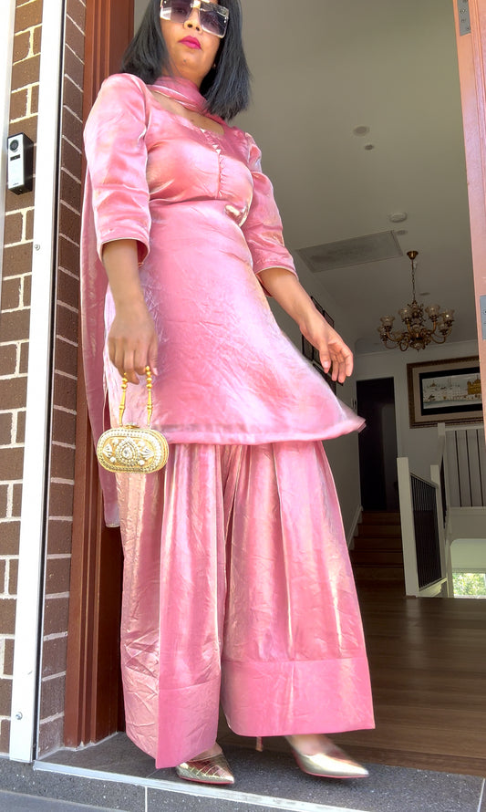 Salwar suit / Punjabi suit peachy pink