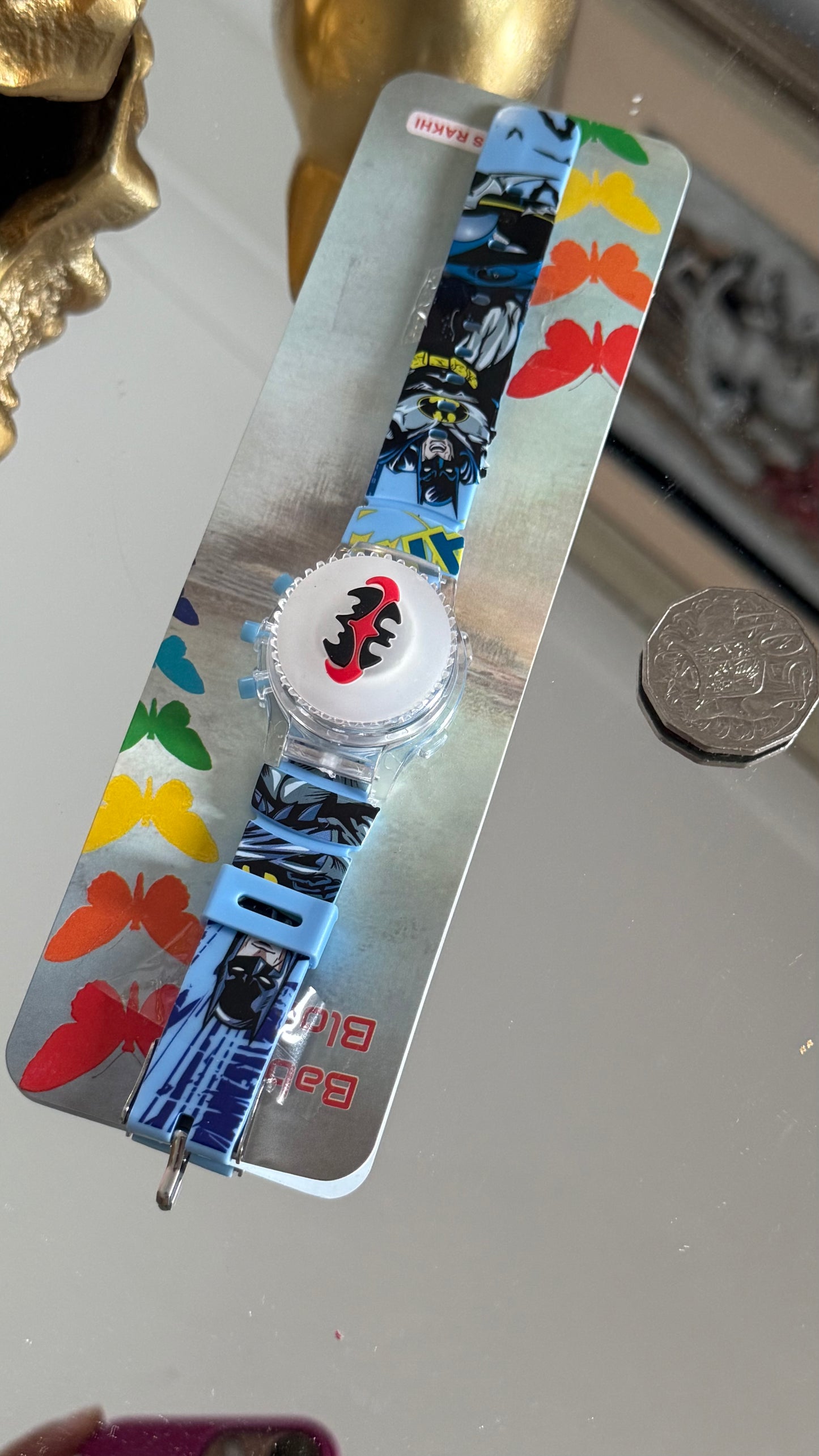 Kids Toy Rakhi Watch  with Spinner Music and lights