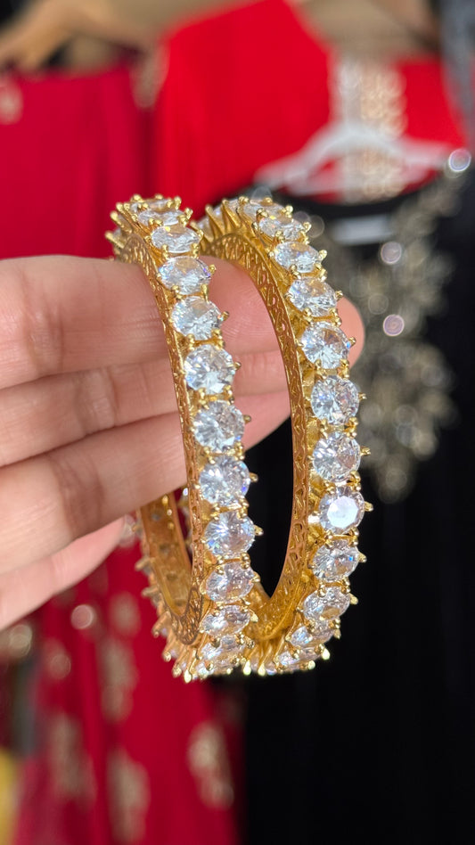 Diamond look Bangles set of 2