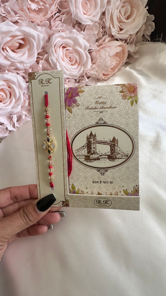Mirror rakhi with card