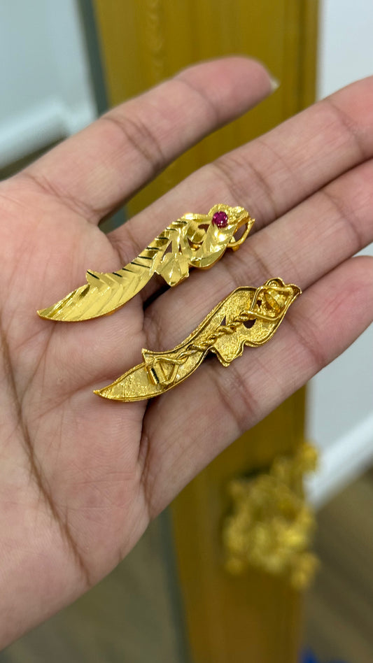Gold plated hair clip (sui ) sandookh collection