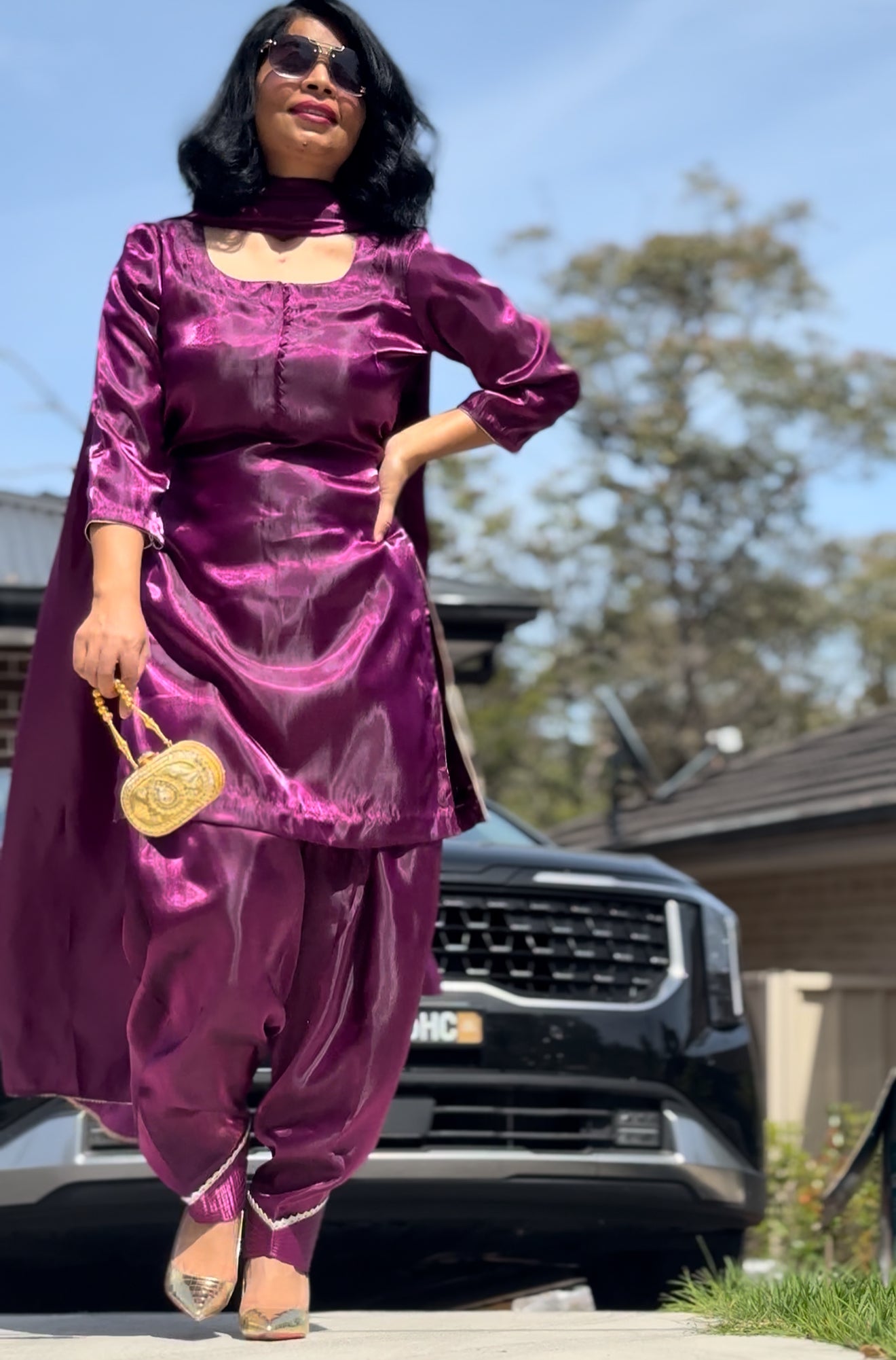 Salwar suit / Punjabi suit purple